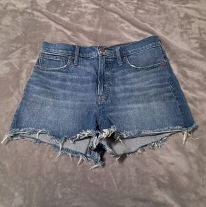 Madewell Womens The Perfect Jean Shorts Raw Hem Sz. 31